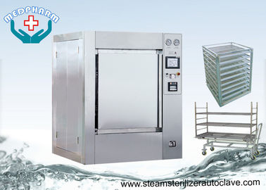 Comply cGMP Regulations SS304 Chamber Large Steam Sterilizer With Safety Piping System